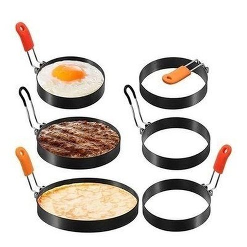 Steel Egg Ring Kitchen Molds 4 Sizes Stainless-Steel Egg Cooker Rings - Dondepiso