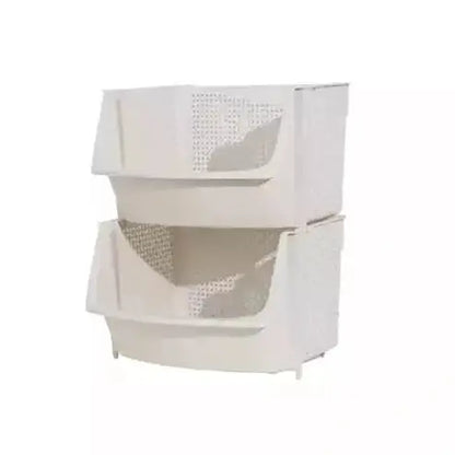 Kitchen Storage Baskets Kitchen Organizers Gray Stackable Plastic Kitchen Storage Baskets · Dondepiso