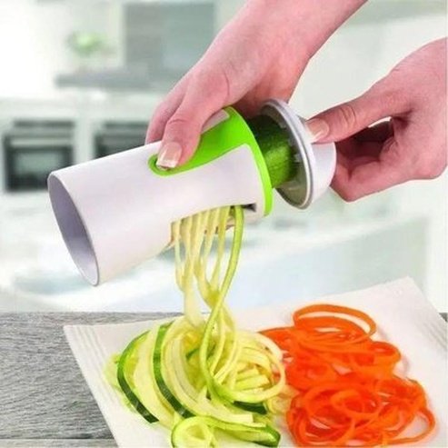 Spiralizer Vegetable Slicer Kitchen Slicers Green 3-in-1 Spiralizer Vegetable Slicer – Dondepiso