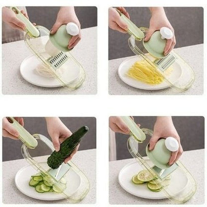 Vegetable Cutter Grater for Vegetable Slicers Shredders Multi Slicer Peeler Carrot Fruit 7 in 1 Gadgets Vegetable Cutting Tool.