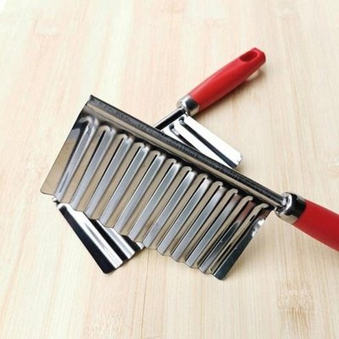 French Fries Slicing Knife Kitchen Slicers Red Durable Iron Manual French Fries Slicing Knife – Dondepiso