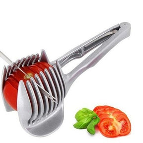 Tomato Slicer Tool Kitchen Slicers Silver Hand Stainless Steel Tomato Slicer Tool · Dondepiso