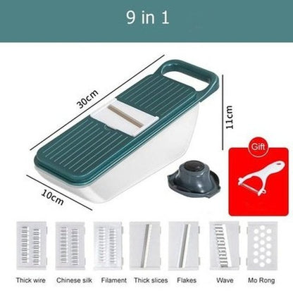 Slicer Onion Cheese Grater Kitchen Slicers Green Multifunction Vegetable Cutter Onion Cheese Grater · Dondepiso