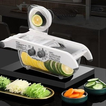 Vegetable Slicer With Basket Kitchen Slicers Slicer with box Multifunctional Lemon Vegetable Slicer With Basket · Dondepiso
