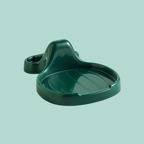 Pot Cover Holder Kitchen Utensil Holders & Racks dark green Countertop Pot Cover Holder with Water Tray - Dondepiso