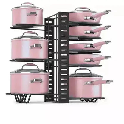 Pots and Pans Rack Kitchen Utensil Holders & Racks Black Kitchen Utensil Pots and Pans Iron Rack · Dondepiso