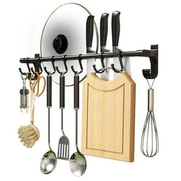 Hook Storage Rack Kitchen Utensil Holders & Racks 40cm / China Multi-function Hook  Pot Lid Knife Storage Rack · Dondepiso