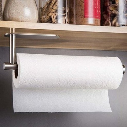 Paper roll holder Kitchen Utensil Holders & Racks Wall mount large self-adhesive toilet paper roll – Dondepiso
