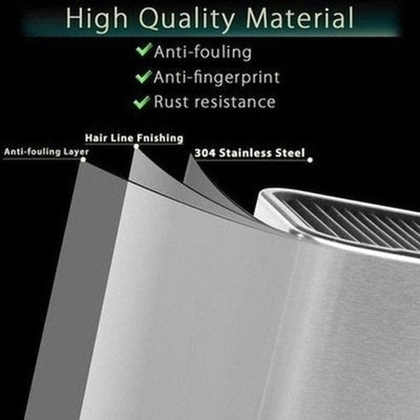 Steel Knife Holder Knife Blocks & Holders Silver 304 Stainless Steel Knife Block Holder · Dondepiso