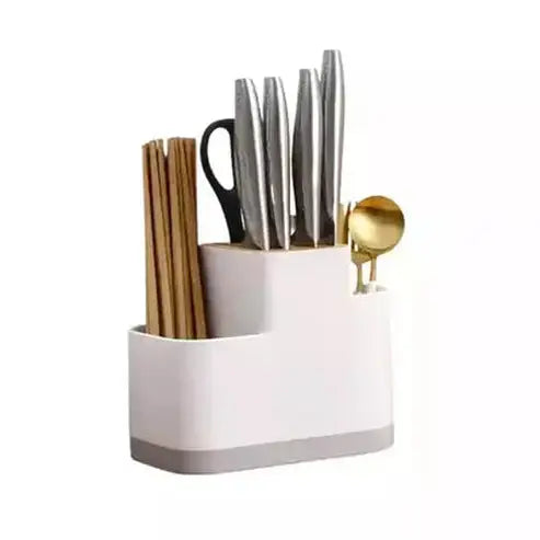 Countertop Cutlery Drainer Knife Blocks &Holders White Countertop Knife Holder Kitchen Rack · Dondepiso
