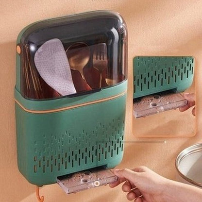 Wall Knife Holder Knife Blocks & Holders Wall-Mounted Drain Gap Cutlery Cage · Dondepiso