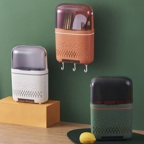 Wall Knife Holder Knife Blocks & Holders Wall-Mounted Drain Gap Cutlery Cage · Dondepiso