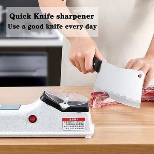Electric Knife Sharpener Knife Sharpeners White Adjustable USB Electric Knife Sharpener - Dondepiso