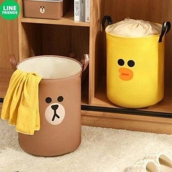LINE FRIENDS Laundry Basket Laundry Baskets LINE FRIENDS Kawaii Cartoon Brown Sally Laundry Basket - Dondepiso