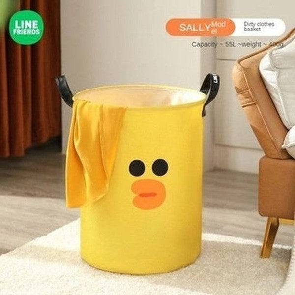 LINE FRIENDS Laundry Basket Laundry Baskets Sally LINE FRIENDS Kawaii Cartoon Brown Sally Laundry Basket - Dondepiso