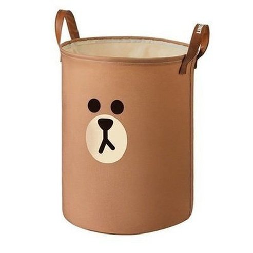 LINE FRIENDS Laundry Basket Laundry Baskets Brown LINE FRIENDS Kawaii Cartoon Brown Sally Laundry Basket - Dondepiso