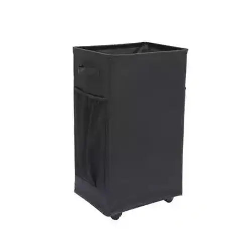 Foldable Laundry Basket Laundry Baskets Black Slim Rolling Laundry Caddy with Bag – Dondepiso