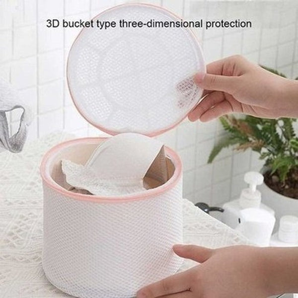 Laundry Mesh Set Laundry Wash Bags & Frames White Mesh Laundry Bag Set For Clothes Care · Dondepiso