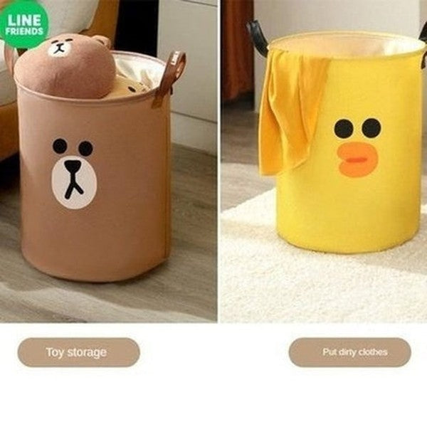 LINE FRIENDS Laundry Basket LINE FRIENDS Kawaii Cartoon Brown Sally Laundry Basket - Dondepiso