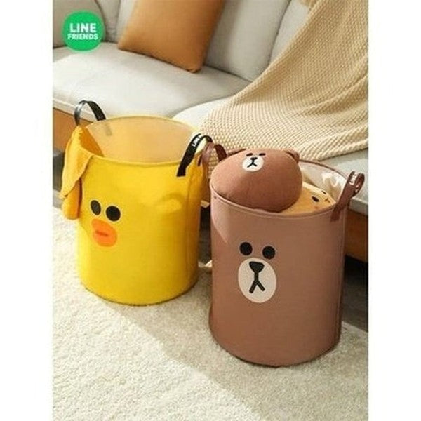 LINE FRIENDS Laundry Basket LINE FRIENDS Kawaii Cartoon Brown Sally Laundry Basket - Dondepiso