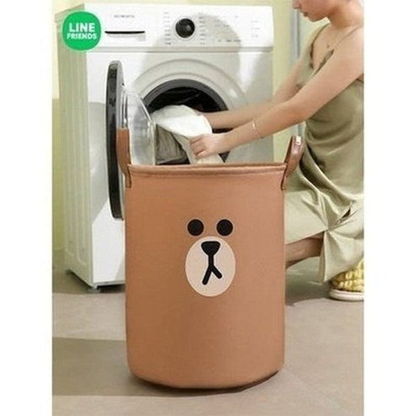 LINE FRIENDS Laundry Basket LINE FRIENDS Kawaii Cartoon Brown Sally Laundry Basket - Dondepiso