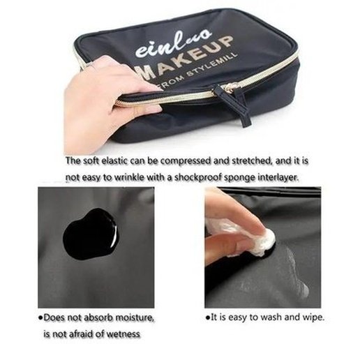 Cosmetic Toiletry Bag Luggage & Bags Black Large Capacity Cosmetic Toiletry Bag – Dondepiso