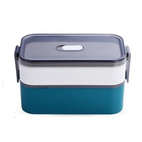 Microwave Lunch Box Lunch Boxes & Totes Blue 1600ml Large Capacity Double Layer Lunch Box · Dondepiso