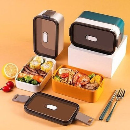 Microwave Lunch Box Lunch Boxes & Totes 1600ml Large Capacity Double Layer Lunch Box · Dondepiso
