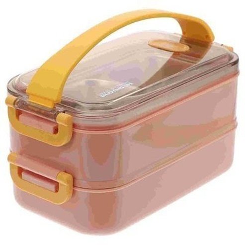 Box Lunch Bento Lunch Boxes & Totes Pink Double Layer School Bento Lunch Box · Dondepiso