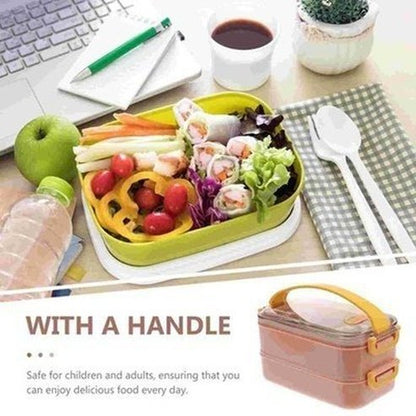 Box Lunch Bento Lunch Boxes & Totes Pink Double Layer School Bento Lunch Box · Dondepiso