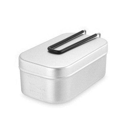 Lunch Box With Handle Lunch Boxes & Totes Silver Mini Portable Lunch Box with Foldable Handle · Dondepiso