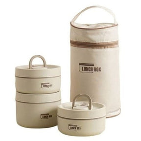 Sealed Food Box Kit Lunch Boxes & Totes 3 layer 1 Sealed Food Box Kit With Storage Bag · Dondepiso