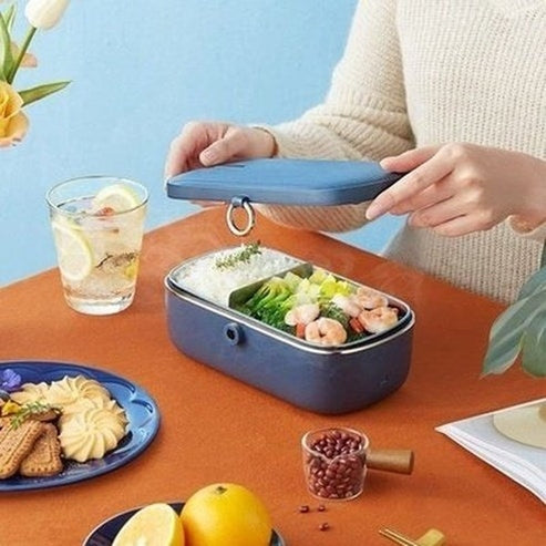 Steel Electric Lunch Box Lunch Boxes & Totes Thermal Insulation Steel Electric Lunch Box - Dondepiso