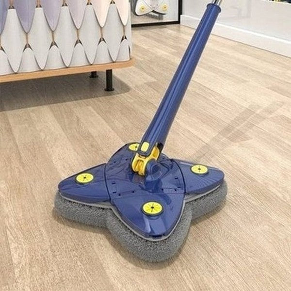 Triangle 360 Cleaning Mop Mops Blue Rotating Triangle Cleaning Mop for Tiles And Walls · Dondepiso