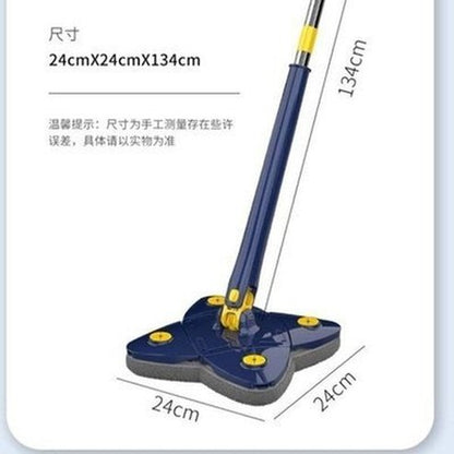 Triangle 360 Cleaning Mop Mops Blue Rotating Triangle Cleaning Mop for Tiles And Walls · Dondepiso
