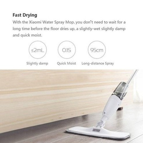 Water Spray Mop Mops White YOUPIN DEERMA · Mop water spray floor cleaning · Dondepiso