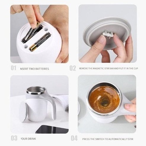 Automatic Magnetic Mug Mugs Automatic Self Stirring Magnetic Mug · Dondepiso