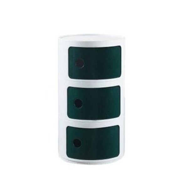 Round Modern Nightstand Nightstands Door Three Layers 1 Round Modern Nightstand With Drawers · Dondepiso