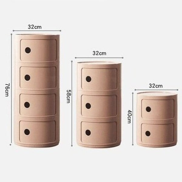 Round Modern Nightstand Nightstands Round Modern Nightstand With Drawers · Dondepiso