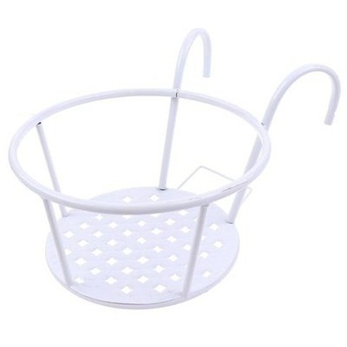 Round Hanging Pot Pot & Planter Liners White / 1 Round Hanging Iron Pot for Outdoor use · Dondepiso
