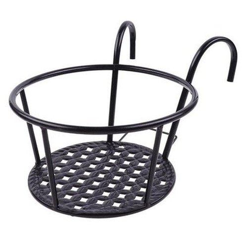 Round Hanging Pot Pot & Planter Liners Black / 1 Round Hanging Iron Pot for Outdoor use  · Dondepiso