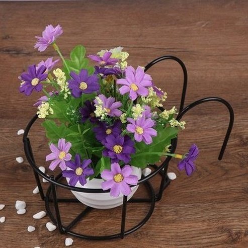 Round Hanging Pot Pot & Planter Liners Round Hanging Iron Pot for Outdoor use · Dondepiso