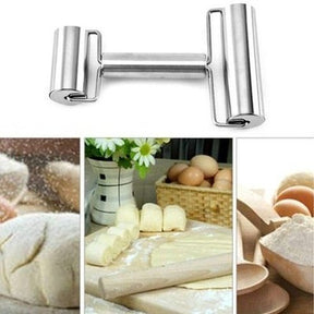 Pasta Rolling Pin Rolling Pins Mini Stainless Steel Double Headed Rolling Pin · Dondepiso