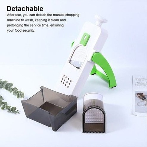Safe Vegetable Slicer with Storage Basket