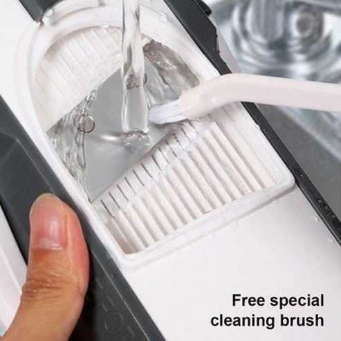 Safe Vegetable Slicer with Storage Basket