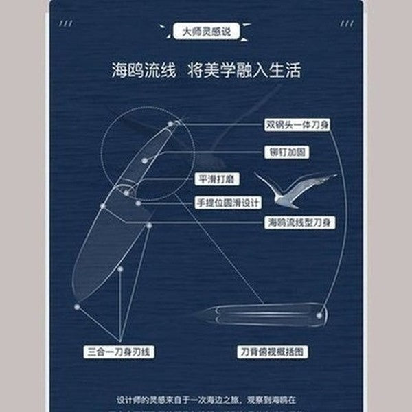 Seagull Knife Set Knife Blocks & Holders Extension Seagull Knife Set with Holder · Dondepiso