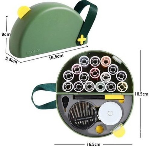 Sewing Basket Kit Sewing Baskets & Kits Green Portable Sewing Basket Plastic Container Kit · Dondepiso