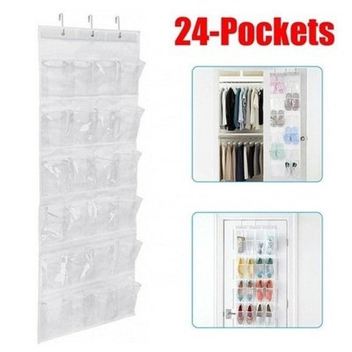 24 Grid Shoe Rack Shoe Racks & Organizers 24 Grid Hanging Over Door Shoe Organizer Rack - Dondepiso