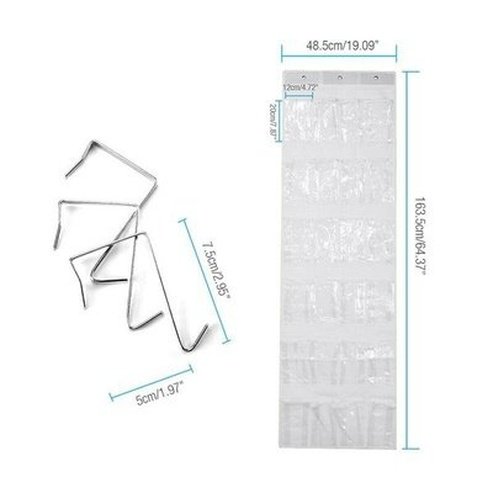 24 Grid Shoe Rack Shoe Racks & Organizers 24 Grid Hanging Over Door Shoe Organizer Rack - Dondepiso