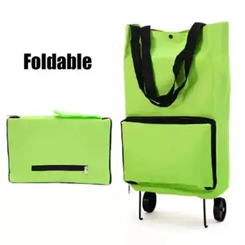 Folding Shopping Tote Shopping Totes Folding shopping trolley with wheels – Dondepiso